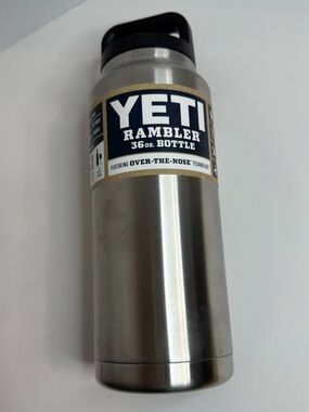 YETI Stainless Steel 36oz Rambler Bottle with Black Lid